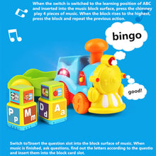 Load image into Gallery viewer, Toddlers Baby Letter Train Toy Lights And Music Electronic Train with 26 Alphabet Blocks , ABC Learning & QA Mode For Babies , Cognitive Development Toys For Ages 6 Months To 2 Kids Gift