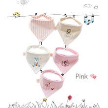 Load image into Gallery viewer, Baby Bibs 5 Pack Soft Cotton Super Absorbent Bandana Drool Bibs for Baby Boy Girl Drooling