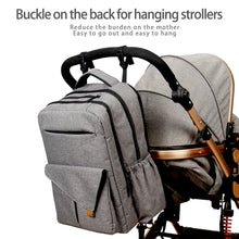Load image into Gallery viewer, Diaper Bag Backpack,Large Unisex Baby Bags Multifunction Travel Backpack for Mom and Dad with Changing Pad and Stroller Straps