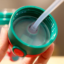 Load image into Gallery viewer, 13oz Leakproof Kids Water Bottle with Straws, 380ML Tritan Plastic BPA Free Baby Learn-to-Drink Water Bottle Gift for Kids