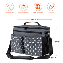 Load image into Gallery viewer, Homlynn Baby Stroller Organizer Messenger Diaper Bag-5 Big Pockets Large Storage Space for Baby Accessories(Grey)