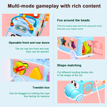 Load image into Gallery viewer, Baby Toy Musical School Bus,Knocking Piano Car with Shape Puzzles,Sensory Toys for Toddlers 1-3,Educational Learning Gift for Girls and Boys