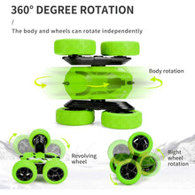 Load image into Gallery viewer, Remote Control Car LED Headlights 4WD RC Stunt Car , Double Sided Rotating Tumbling 360 Degree Flips High Speed Off Road Vehicles,Drift Stunt Rc Car Toy Gift for Kids Boys Girls