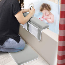 Load image into Gallery viewer, Bath Kneeler with Elbow Rest Pad Set, 1.5 inch Thick Knee Pads and Elbow Pads . Large Kneeling Pad with Toy Storage Box, Bring Baby Time for Happy Baby Bathing Time