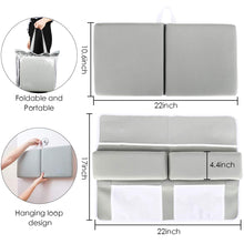 Load image into Gallery viewer, Bath Kneeler with Elbow Rest Pad Set, 1.5 inch Thick Knee Pads and Elbow Pads . Large Kneeling Pad with Toy Storage Box, Bring Baby Time for Happy Baby Bathing Time