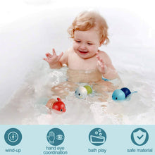 Load image into Gallery viewer, Baby Bath Toys, Wind up Swimming Turtle Toys for Toddlers, Floating Water Bathtub Shower Toys, Bathroom Pool Play Sets Fun Bathtime Gift for Kids Infants Boys Girls (3 Pack)