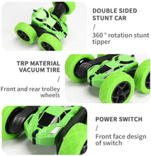 Load image into Gallery viewer, Remote Control Car LED Headlights 4WD RC Stunt Car , Double Sided Rotating Tumbling 360 Degree Flips High Speed Off Road Vehicles,Drift Stunt Rc Car Toy Gift for Kids Boys Girls