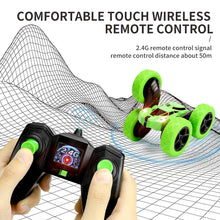 Load image into Gallery viewer, Remote Control Car LED Headlights 4WD RC Stunt Car , Double Sided Rotating Tumbling 360 Degree Flips High Speed Off Road Vehicles,Drift Stunt Rc Car Toy Gift for Kids Boys Girls