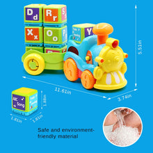 Load image into Gallery viewer, Toddlers Baby Letter Train Toy Lights And Music Electronic Train with 26 Alphabet Blocks , ABC Learning & QA Mode For Babies , Cognitive Development Toys For Ages 6 Months To 2 Kids Gift