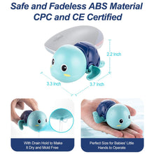 Load image into Gallery viewer, Baby Bath Toys, Wind up Swimming Turtle Toys for Toddlers, Floating Water Bathtub Shower Toys, Bathroom Pool Play Sets Fun Bathtime Gift for Kids Infants Boys Girls (3 Pack)