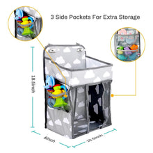 Load image into Gallery viewer, Hanging Diaper Caddy,Crib Diaper Organizer,Diaper Stacker for Crib, Playard or Wall,Newborn Boy and Girl Diaper