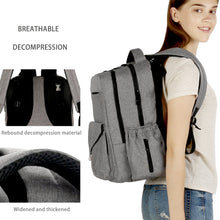 Load image into Gallery viewer, Diaper Bag Backpack,Large Unisex Baby Bags Multifunction Travel Backpack for Mom and Dad with Changing Pad and Stroller Straps