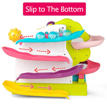 Load image into Gallery viewer, 2 in 1 Toddler Ramp Toy, Double Ramp Racer, 2 Toddler Toys with Duncan Bears, Suitable for 5 - 1 Year old Boys and Girls as Gifts