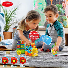 Load image into Gallery viewer, Toddlers Baby Letter Train Toy Lights And Music Electronic Train with 26 Alphabet Blocks , ABC Learning & QA Mode For Babies , Cognitive Development Toys For Ages 6 Months To 2 Kids Gift