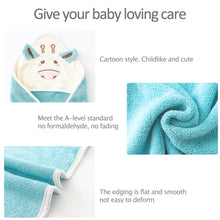 Load image into Gallery viewer, Baby Hooded Bath Towel, Super Absorbent and Anti-Allergic, Skin-Friendly with Cute Little Cow Pattern Design for Unisex Babies From 0-5 Years Old