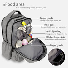 Load image into Gallery viewer, Diaper Bag Backpack,Large Unisex Baby Bags Multifunction Travel Backpack for Mom and Dad with Changing Pad and Stroller Straps
