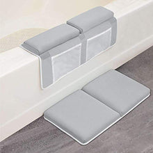 Load image into Gallery viewer, Bath Kneeler with Elbow Rest Pad Set, 1.5 inch Thick Knee Pads and Elbow Pads . Large  Kneeling Pad with Toy Storage Box, Bring Baby Time for Happy Baby Bathing Time
