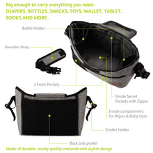 Load image into Gallery viewer, Baby Stroller Organizer Bag, Baby Jogger Storage Bag for Baby Accessories
