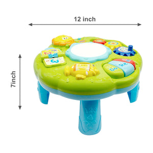 Baby Toys Musical Learning Table 12x12x7inch Music Activity Center Table Toys for Infant Babies Toddler Kids Boys Girls 6-18 Months