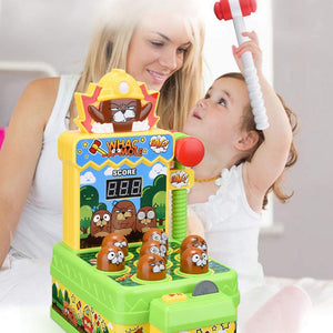 Whac-A-Mole Game, Mini Electronic Arcade Game with 2 Hammers, Pounding Toys Toddler Toys for 3 - 8 Years Old Boys Girls