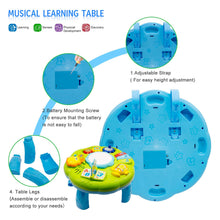 Load image into Gallery viewer, Baby Toys Musical Learning Table 12x12x7inch Music Activity Center Table Toys for Infant Babies Toddler Kids Boys Girls 6-18 Months
