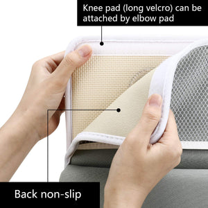 Bath Kneeler with Elbow Rest Pad Set, 1.5 inch Thick Knee Pads and Elbow Pads . Large  Kneeling Pad with Toy Storage Box, Bring Baby Time for Happy Baby Bathing Time