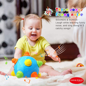 Baby Music Shake Dancing Ball Toy, Free Bouncing Sensory Developmental Ball for Boys and Girls