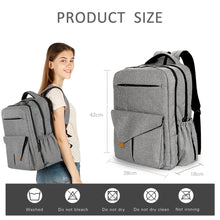 Load image into Gallery viewer, Diaper Bag Backpack,Large Unisex Baby Bags Multifunction Travel Backpack for Mom and Dad with Changing Pad and Stroller Straps
